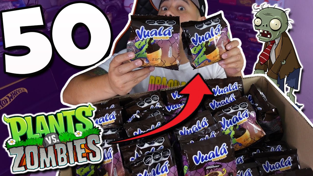 Coleccion completa a la primera? | Abri 50 Vuala Sorpresa de Plants vs Zombies