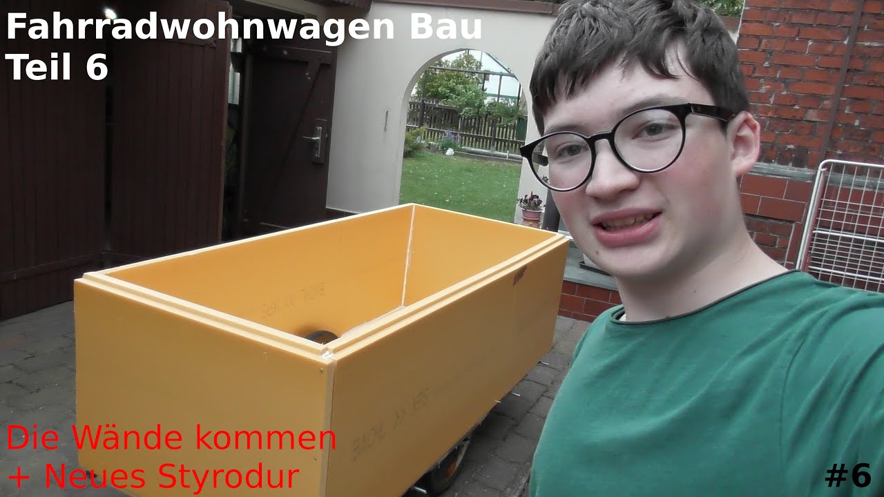 Fahrradwohnwagen Bau Teil 6 Die Wände kommen | #fahrradwohnwagen #fahrrad #bauen