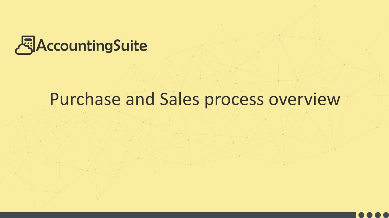 Purchase and Sales workflow AccountingSuite overview