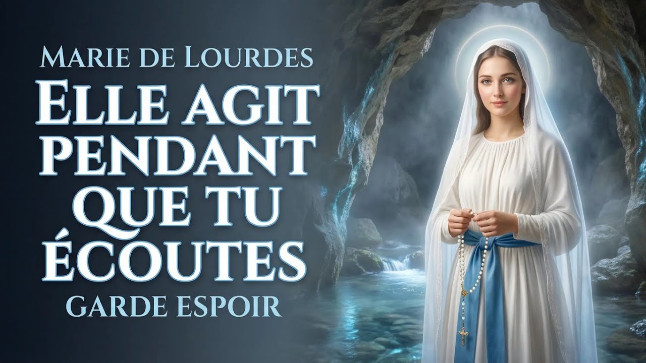 🌊 MARIE DE LOURDES AGIT PENDANT QUE TU ÉCOUTES… GARDE ESPOIR 🙏