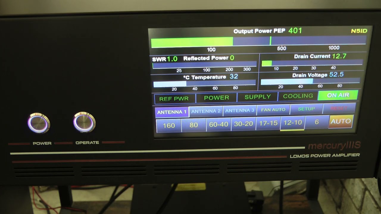 Mercury 3 Amplifier review. HF ham radio amp, Amateur radio, Mercury iii hooked up to my Ft-710