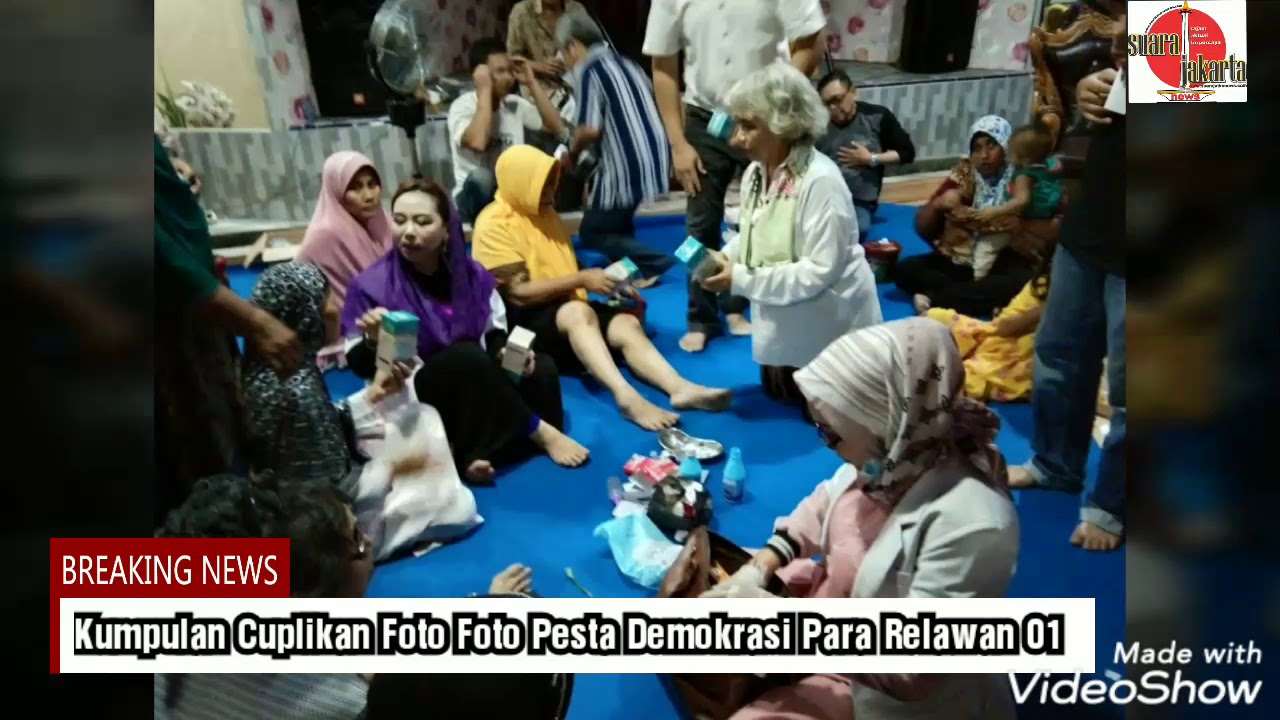 Kumpulan Dokumentasi Foto Foto Pesta Demokrasi 2019 Para Relawan Paslon Presiden 01