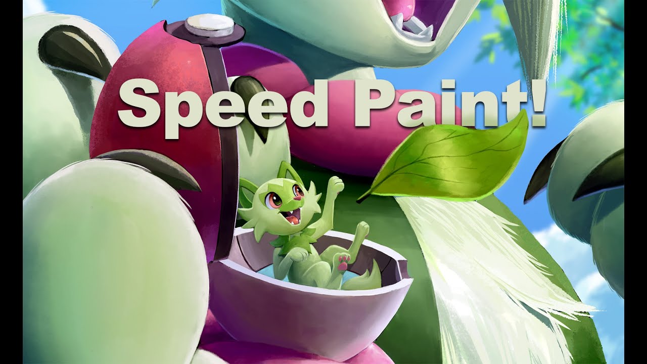 Sprigatito (Fan Art Speedpainting time-lapse)