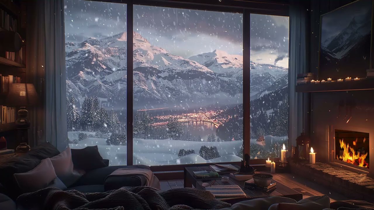 ASMR Wind and Fireplace Sounds for Deep Sleep, Calm Thoughts and Emotional Relaxation