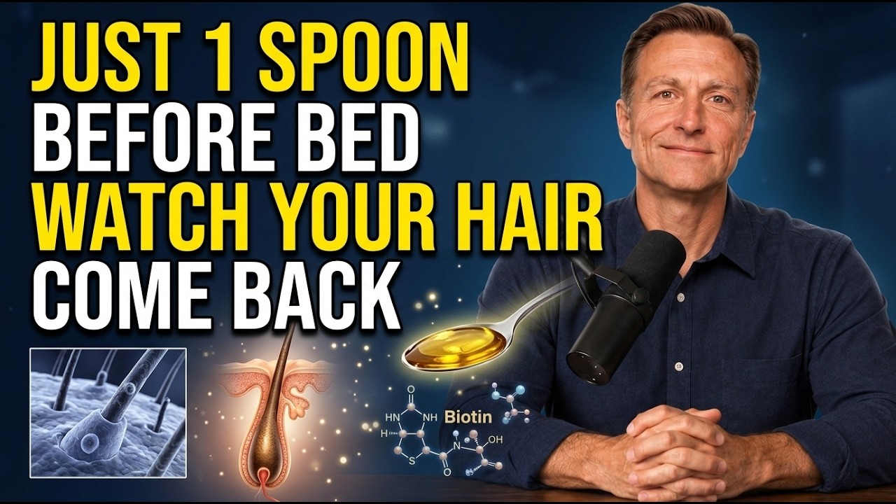 SENIORS! Just 1 Spoon of This Before Bed &ndash; Hair Grows Back Naturally | Dr. Eric Berg