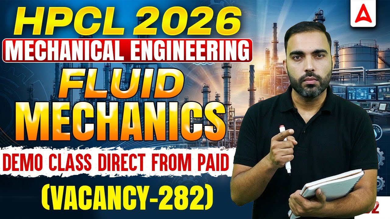 HPCL 2026 Mechanical Engineering | Fluid Mechanics Demo Class | Direct From Paid Batch