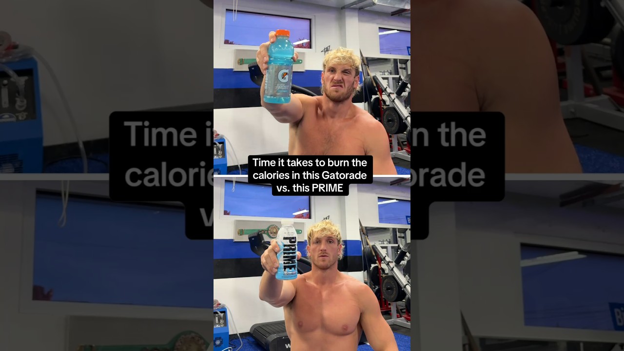 PRIME VS Gatorade Logan Paul #drinkprime #loganpaul #prime #primehydration #gatorade #shorts #wwe