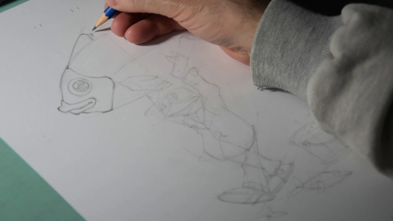 Marco Feo disegna Luma il pescatore