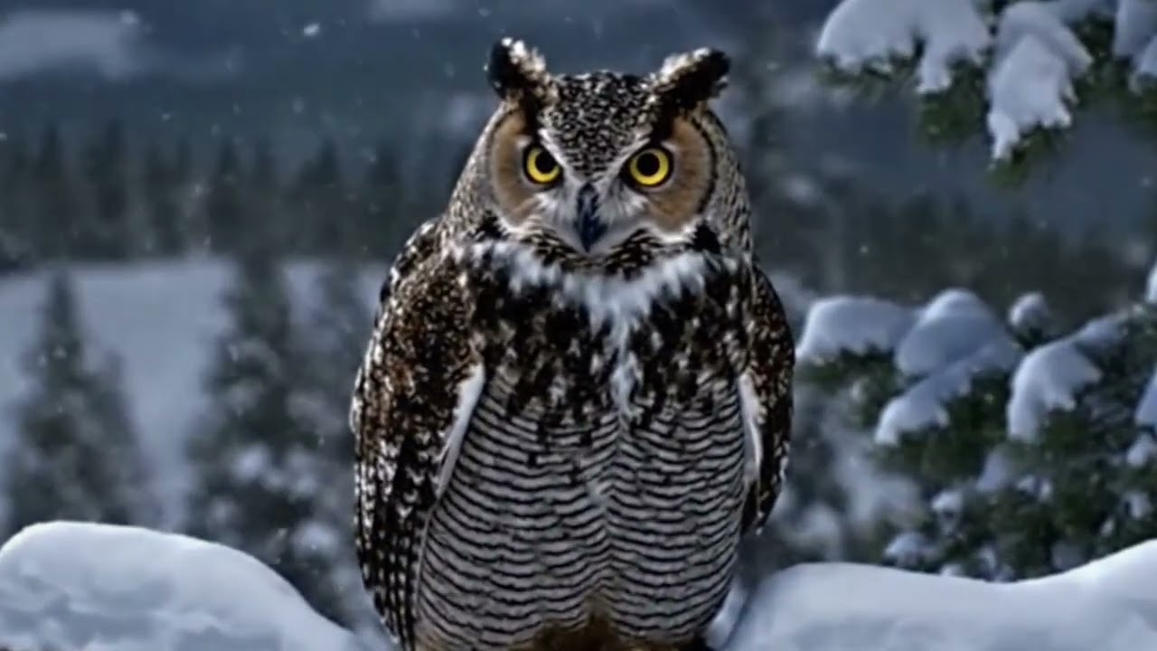 Guardian of the Night#Owl #NatureCinematic #WildlifeShorts #SilentBeauty