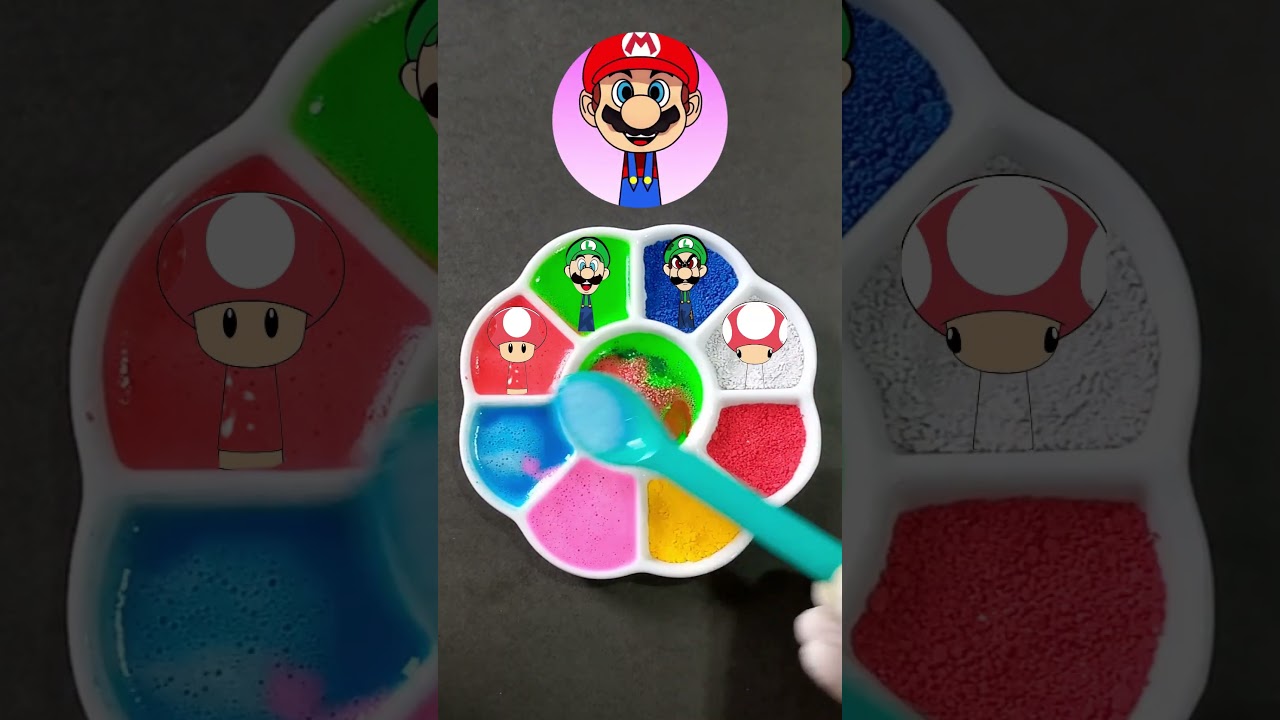 SUPER MARIO Sprunki Color Mixing | Normal VS Horror #mario #sprunki #colormixing