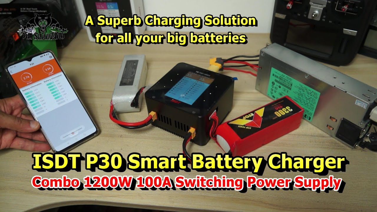 ISDT P30 Dual Port 1000W 30A Battery Charger 1200W 100A Power Supply