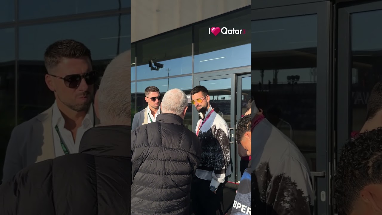Tennis legend Novak Djokovic spotted at F1 Qatar Airways Qatar Grand Prix 2024