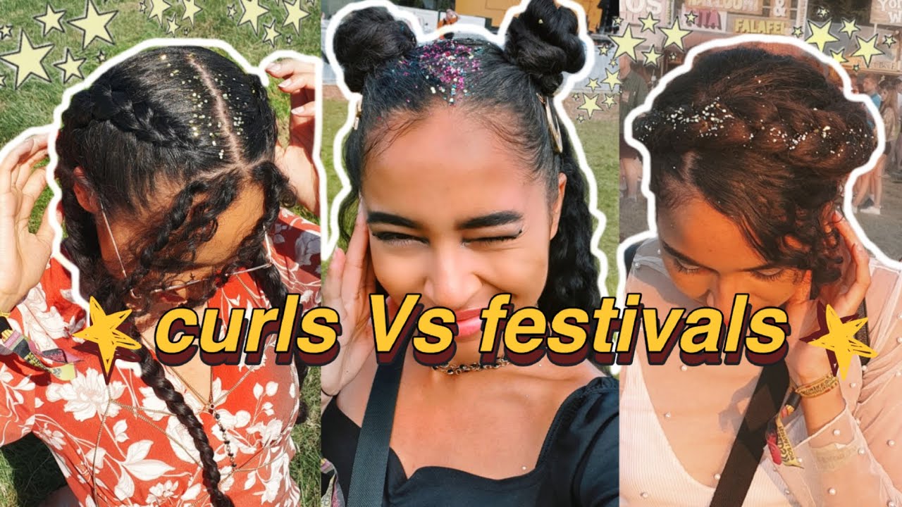 CURLY GIRLS Vs Reading & Leeds MUSIC Festival | Festival Hairstyle Inspiration