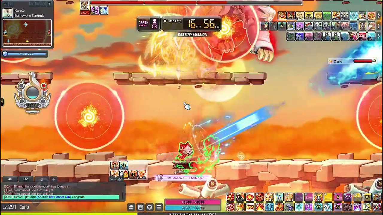 [Maplestory GMS Kronos] Blaze Wizard Destiny Kalos Clear