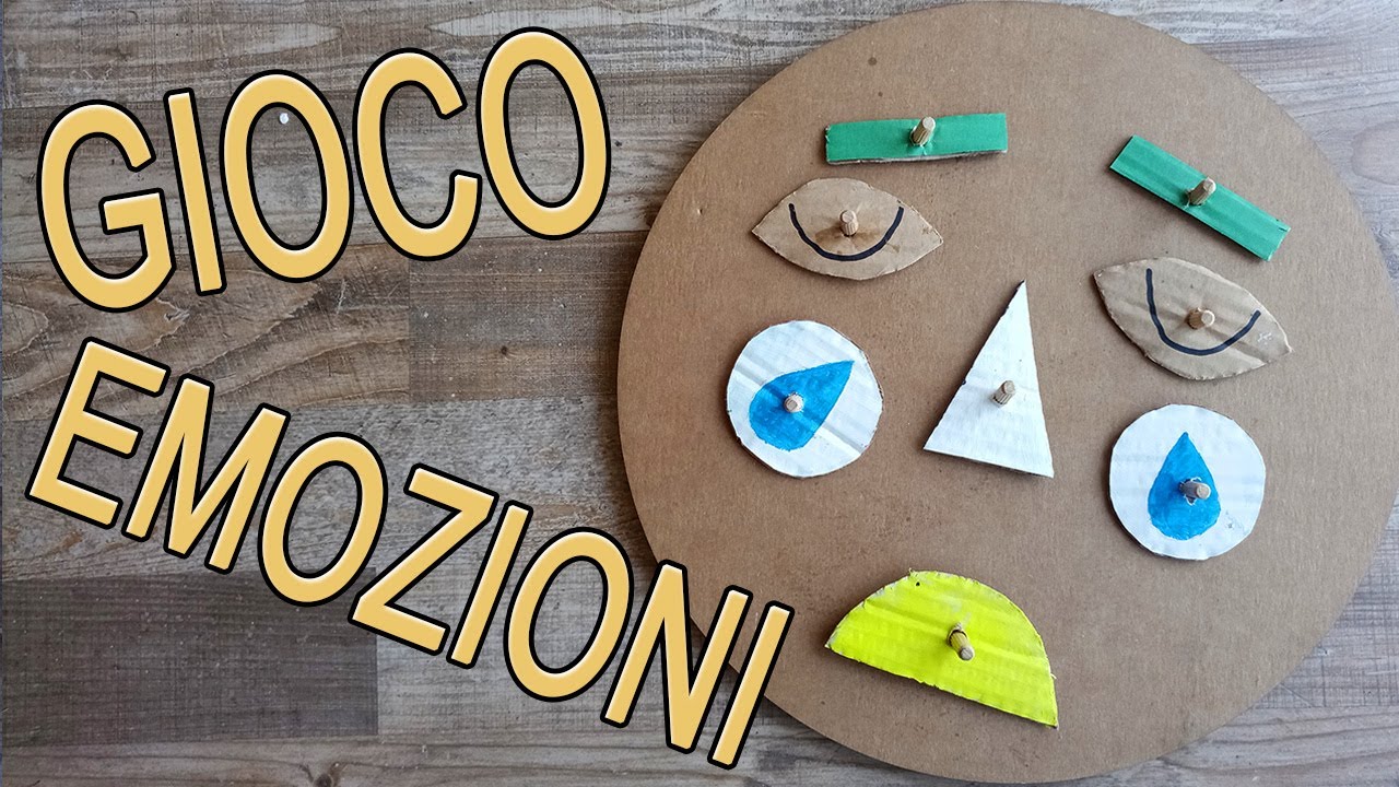 Gioco emozioni facile fai da te cartone - Arte Green