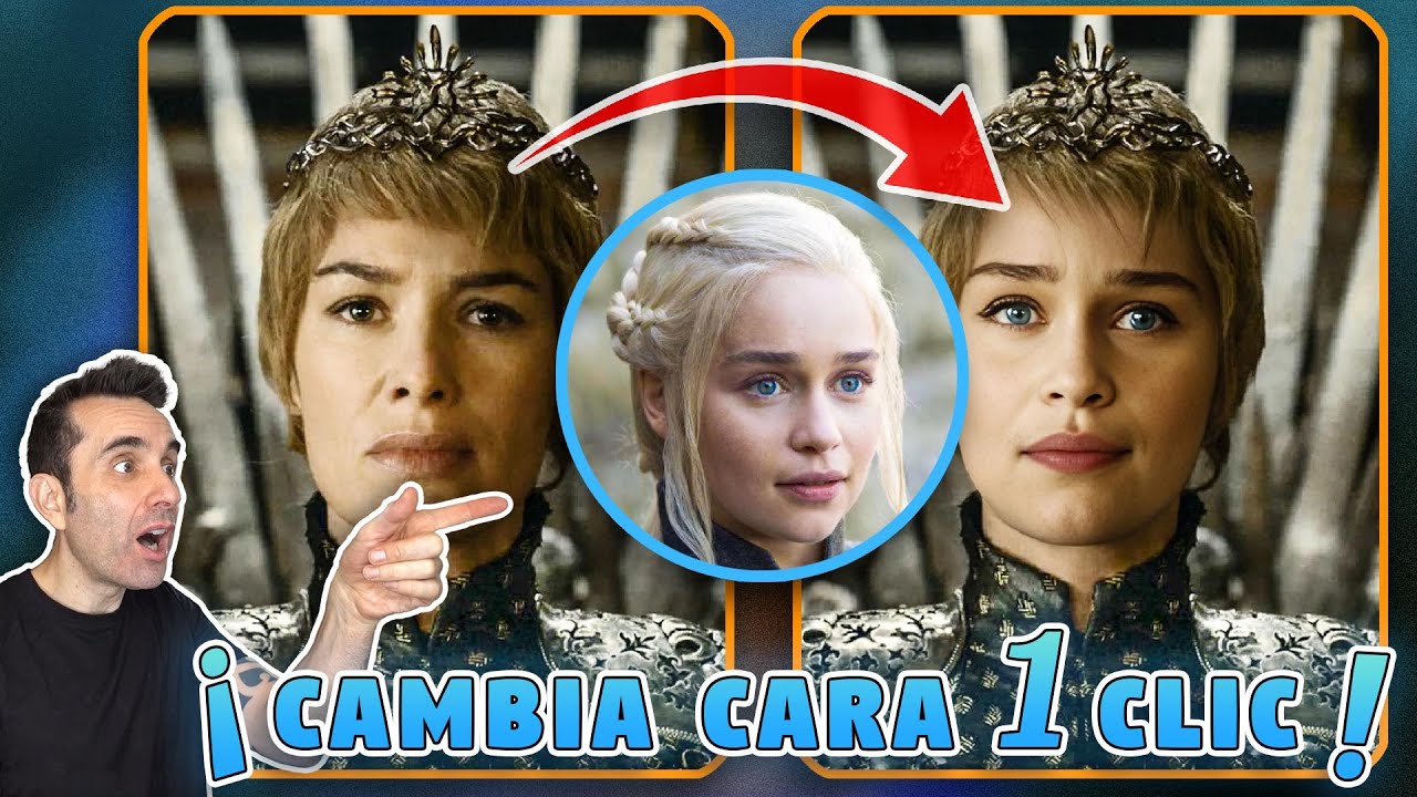 😲 ¡¡FLIPANTE cambio de rostro en 1 CLIC con IA!! 🤯