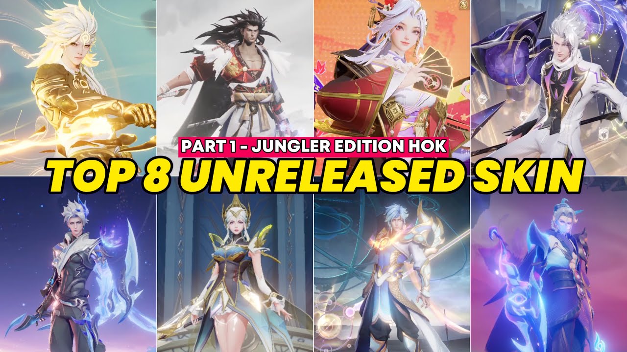 Top 8 Unreleased Global High-Tier Jungler Skins in Honor of Kings | Exclusive Preview - Part 1