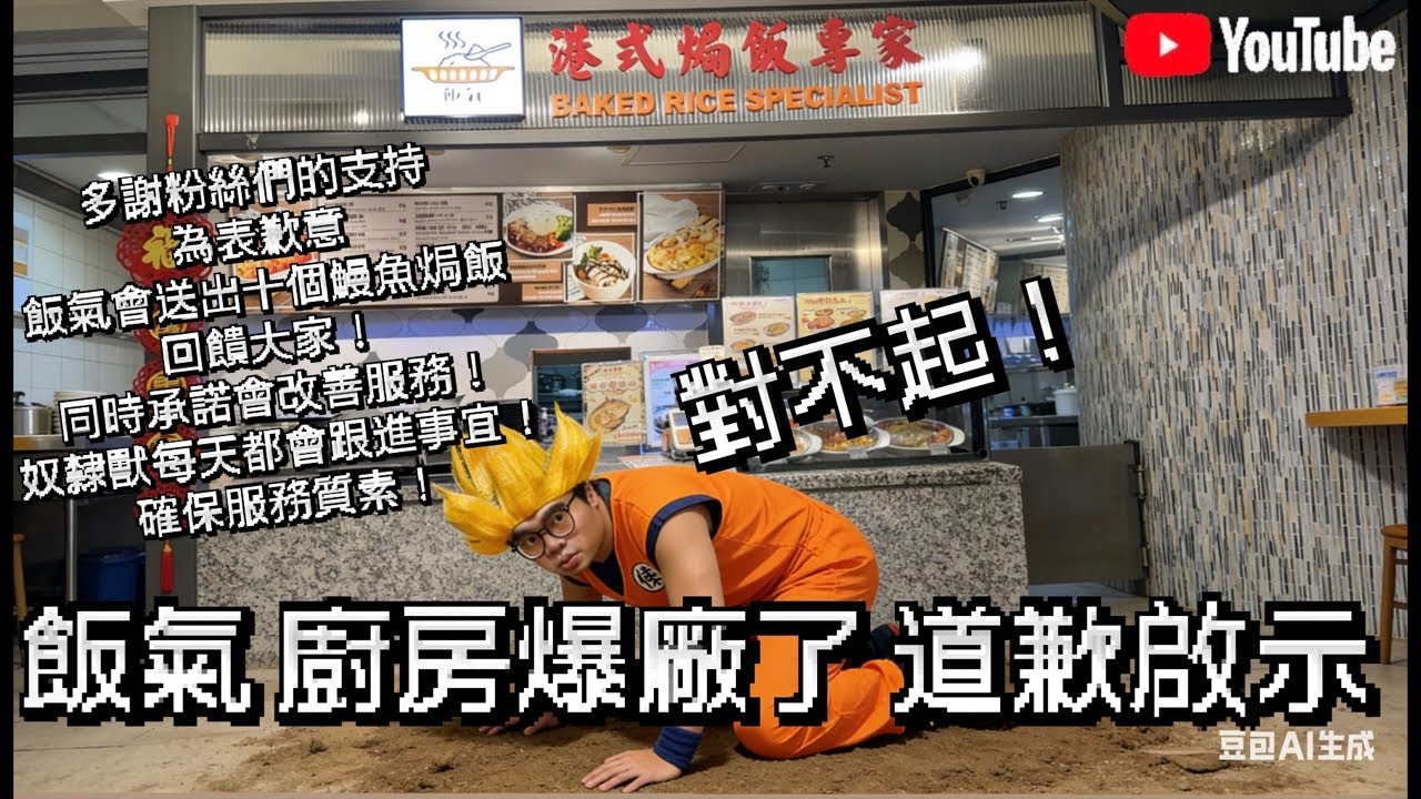 ［直播］飯氣的道歉啟示！多謝大家支持！廚房終於爆廠了！直播期間帳戶送出10個鰻魚焗飯，回饋粉絲們！另會作出承諾，確保服務質素！