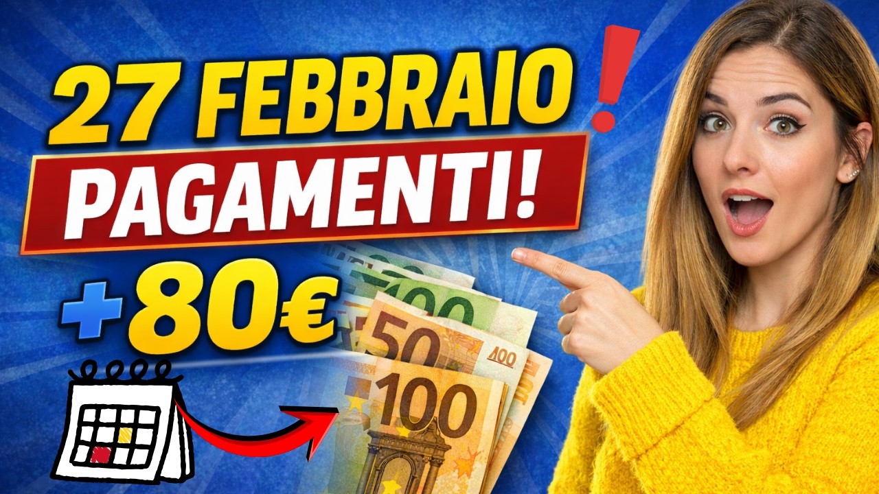 💵PAGAMENTI INPS FEBBRAIO 2026: ADI, NASPI, AUU, SFL  BONUS 80 EURO | DATE COMPLETE