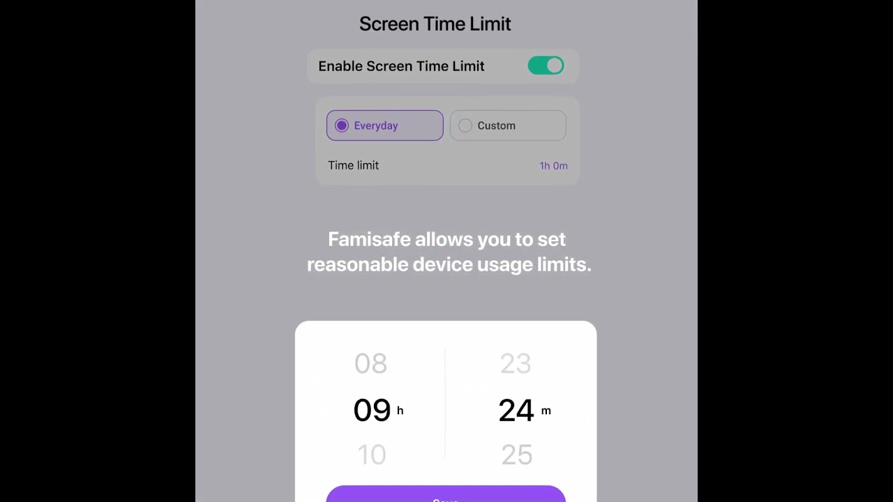 Famisafe C033screen time LTS 1200 1200