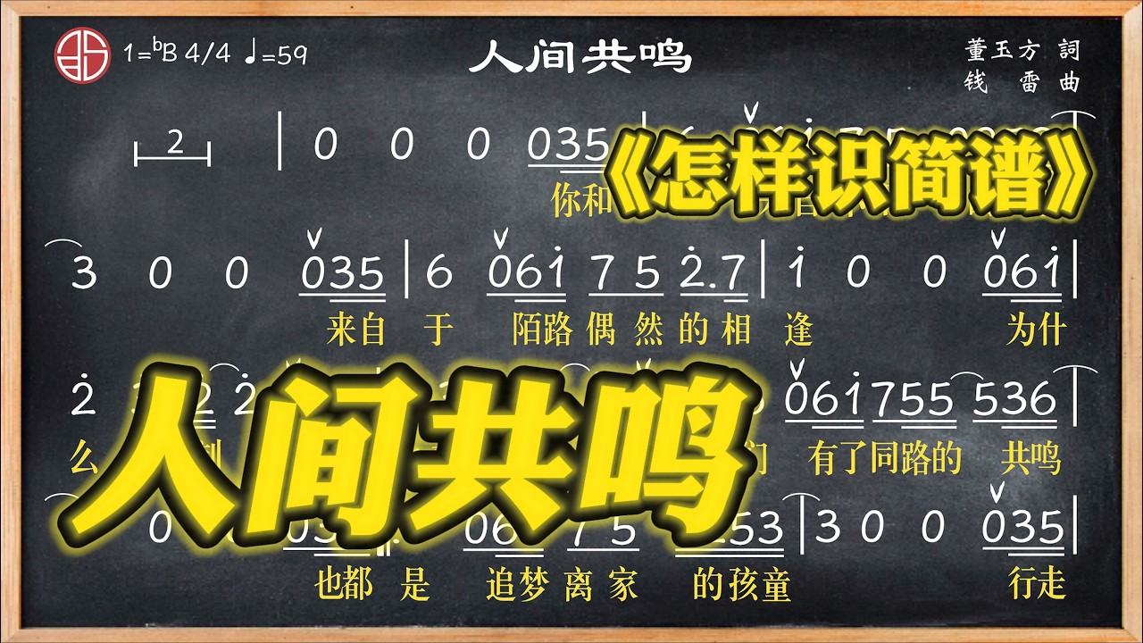 231a.《人間共鳴》簡譜視唱