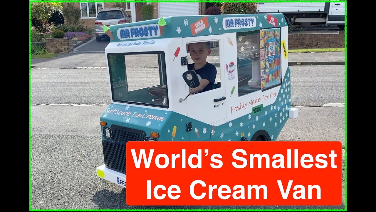 DIY Mini Ice Cream Van Adventure! World's Smallest Ice Cream Truck in Action!