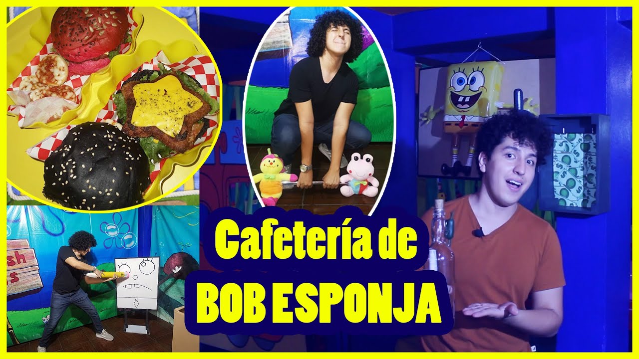 🐳 🧽 Restaurante temático de BOB ESPONJA EN CDMX! 🍔🍔 | La caracola magica cafeteria | Nickelodeon
