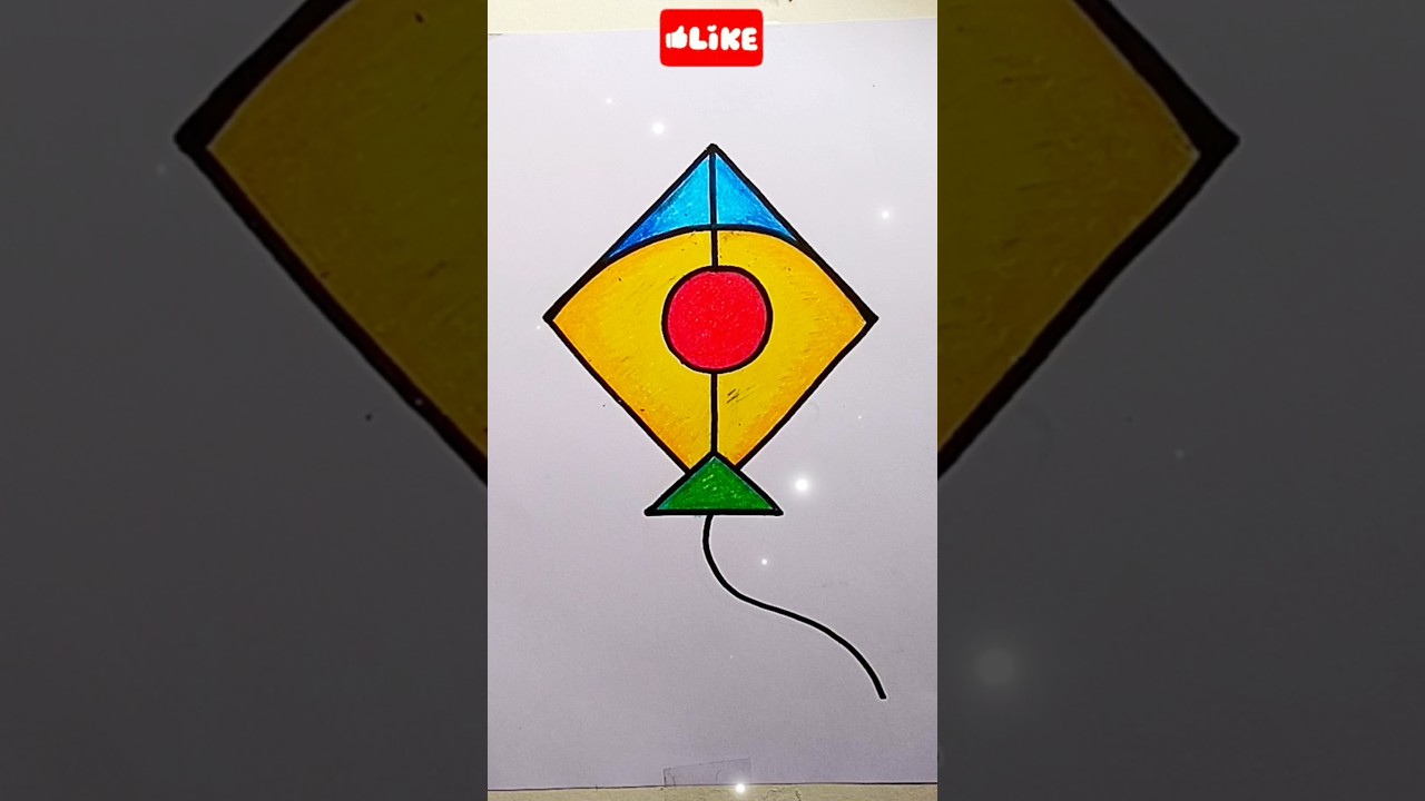 kite drawing// how to draw kite #kite #drawing #art #viral #trending