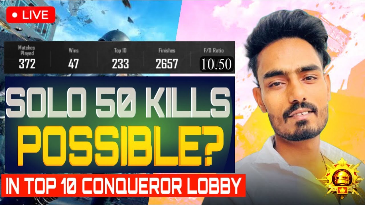 SOLO VS SQUAD 50 SOLO KILLS HO PAYEGA? | BGMI LIVE 