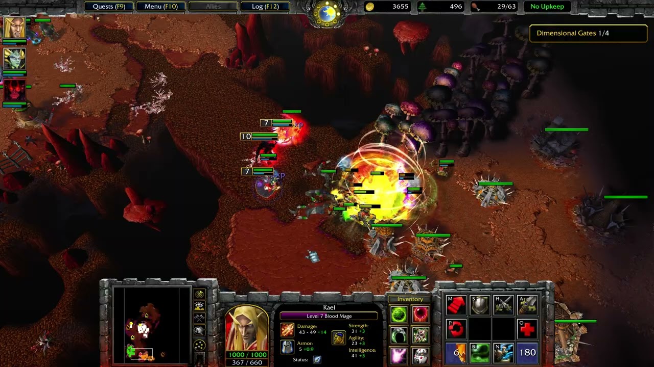 Warcraft III CAMPAIGN Ch6 Curse of the Blood Elves Ep5 Gates of the Abyss