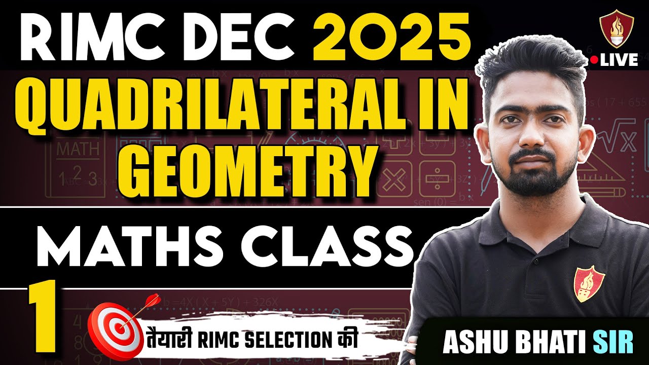 RIMC Quadrilateral (Geometry) in Math | RIMC Maths Entrance Exam | RIMC Coaching | Ashu Bhati Sir