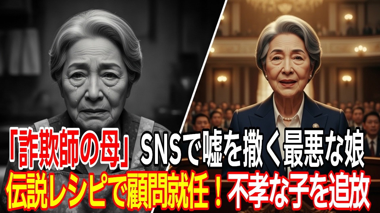 【驚愕】母を詐欺師扱いし捨てた不孝子→実は大企業の顧問に就任した伝説のレシピ保持者！今さら泣きついても遅いｗ【感動】