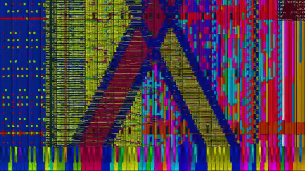 [Black MIDI] - Bad Apple!! 375 Million (Better audio remake)