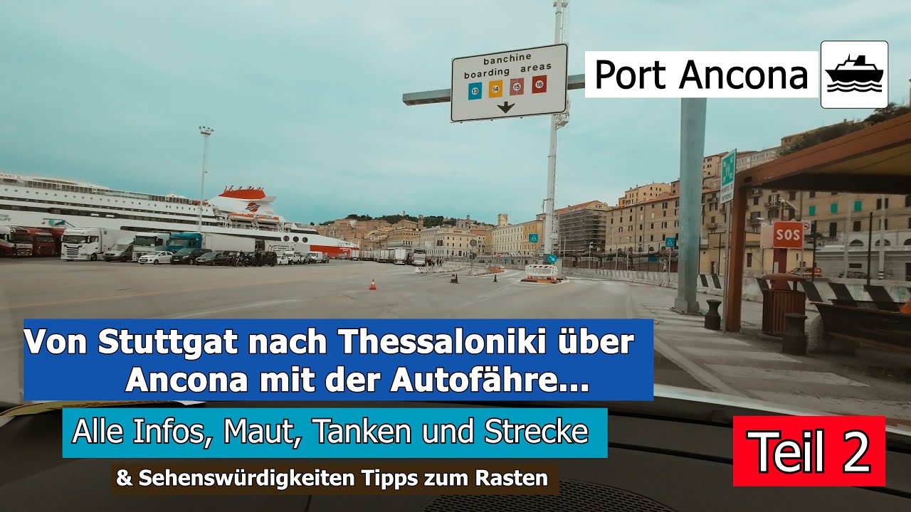 Deutschland nach Griechenland über Ancona mit dem PKW IBrenner bis nach Ancona zur Autofähre ITeil 2