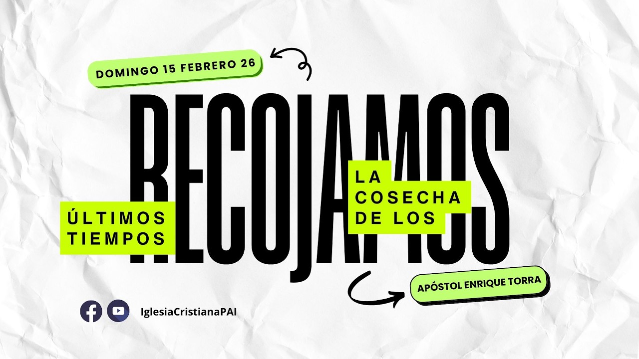 RECOJAMOS LA COSECHA DE LOS ULTIMOS TIEMPOS