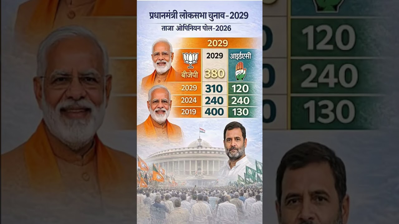 2029 Lok Sabha Survey: Will PM Modi Return? 310+ Seats Prediction!#Shorts #Election2029 #bjp