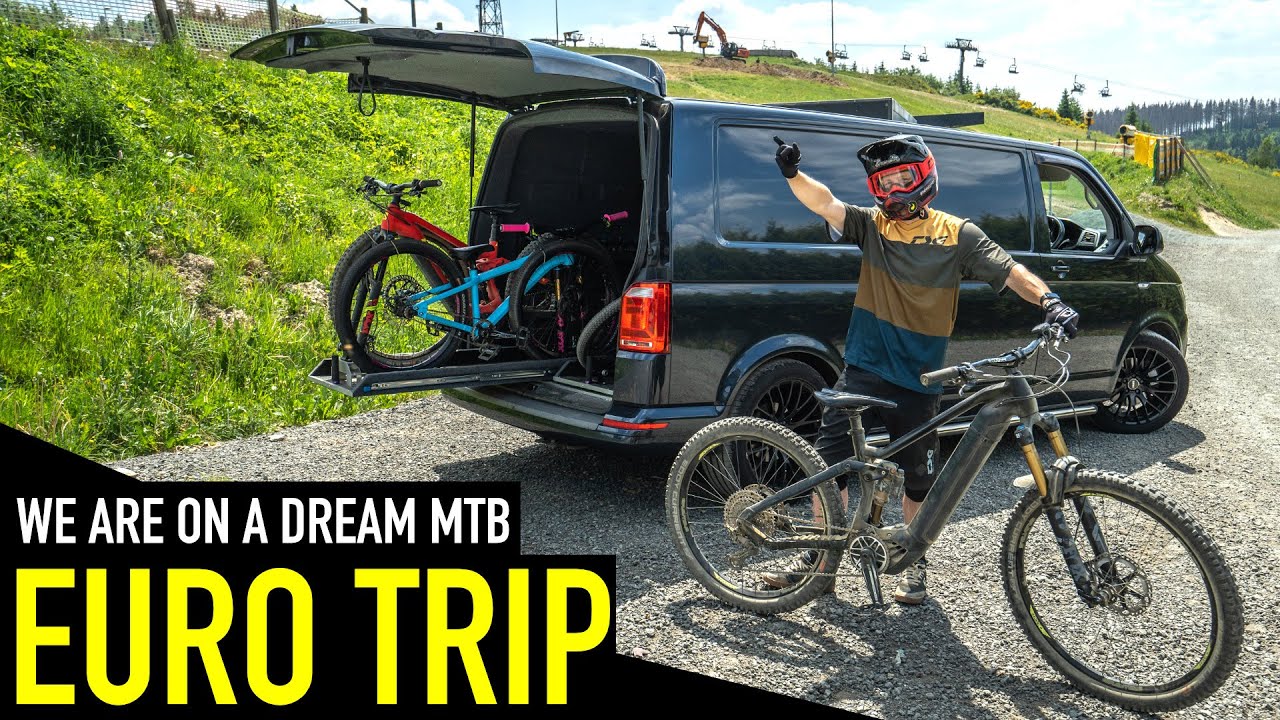 OUR EUROPEAN ROAD TRIP BEGINS HERE// DOWNHILL & AIRBAG RIDING!