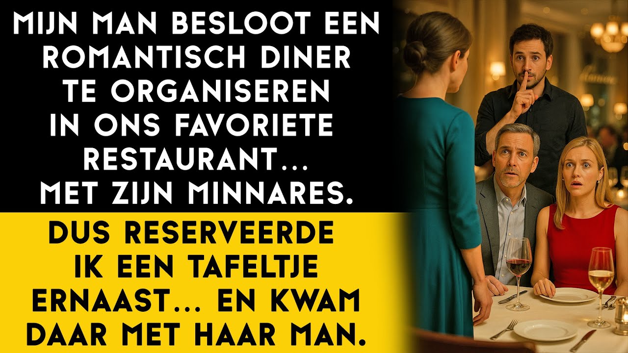 Mijn man had een romantisch diner geregeld&hellip; maar ik kwam met een ander
