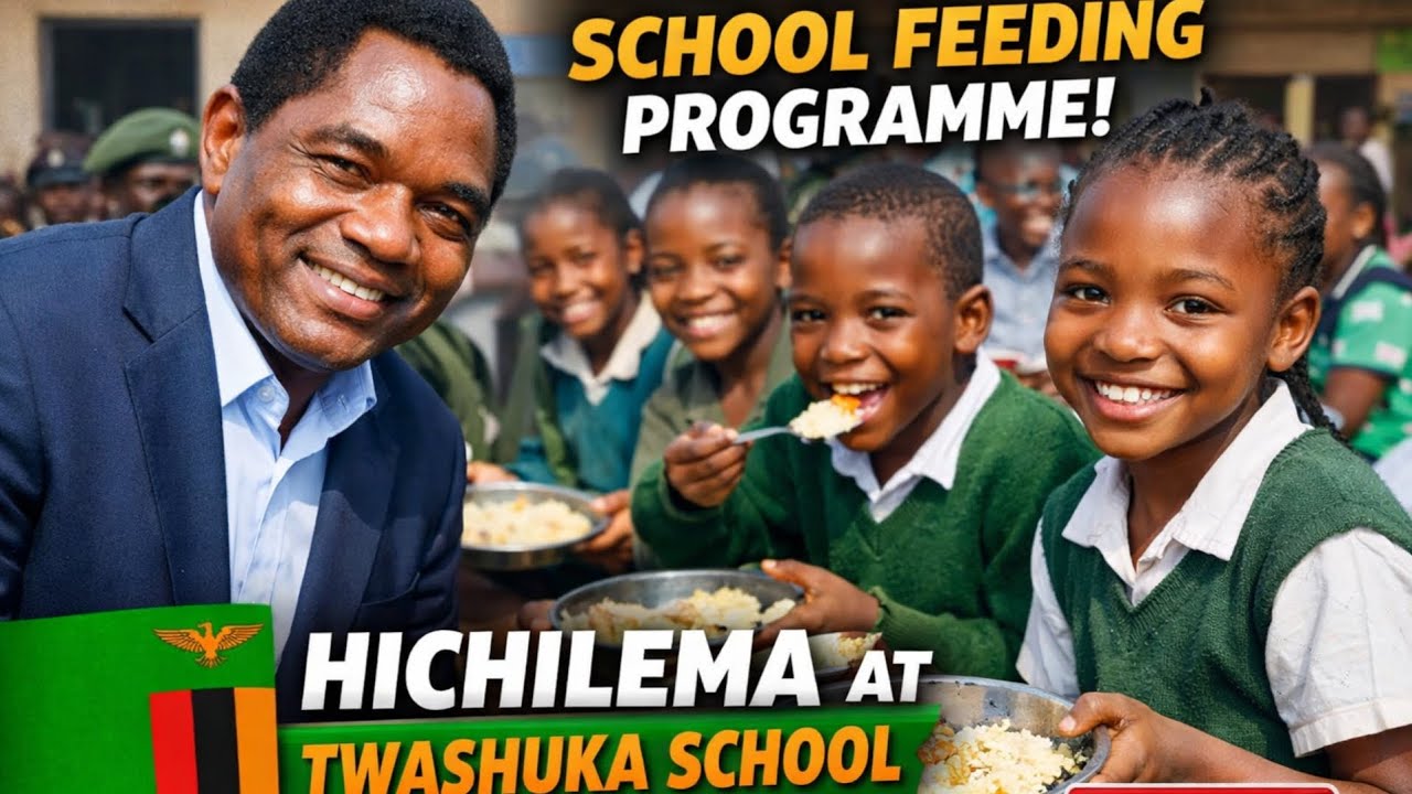 Big Move for Education! Hichilema Arrives at Twashuka Primary School