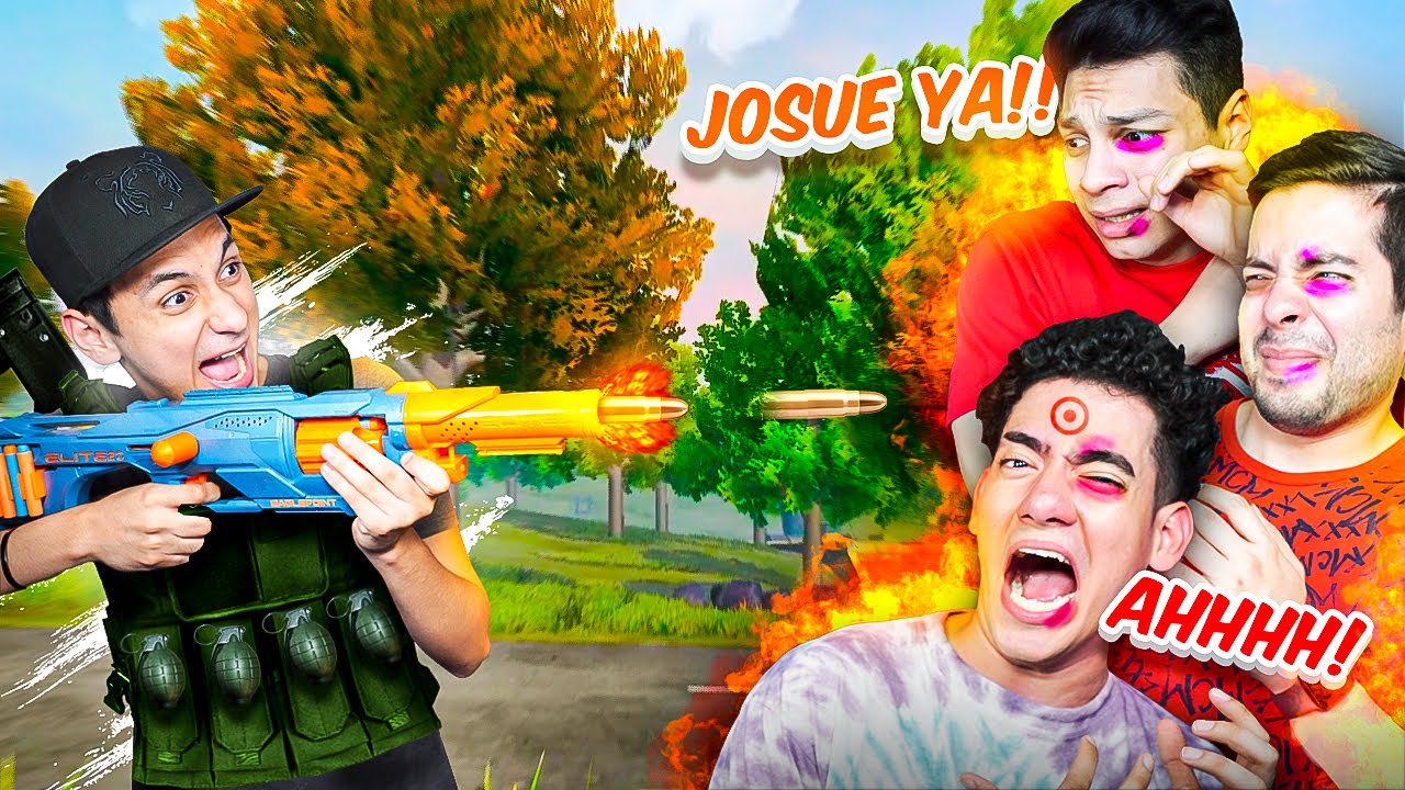 DONATO LESIONA a YAIR17 cuando NOS DISPARAMOS CON LA PISTOLA NERF MÁS POTENTE del MUNDO!