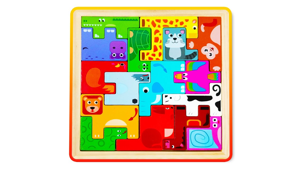 Guess the Animal from Shapes! | Animal Block Shape Puzzle Adventure | Animal Name Challenge For Kids