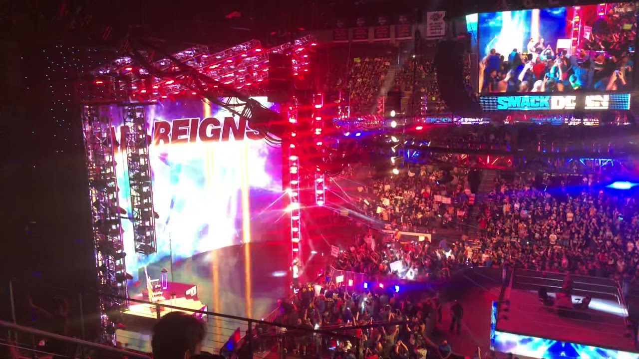 Roman Reigns Entrance WWE Friday Night SmackDown Ontario,CA 10/15/2021
