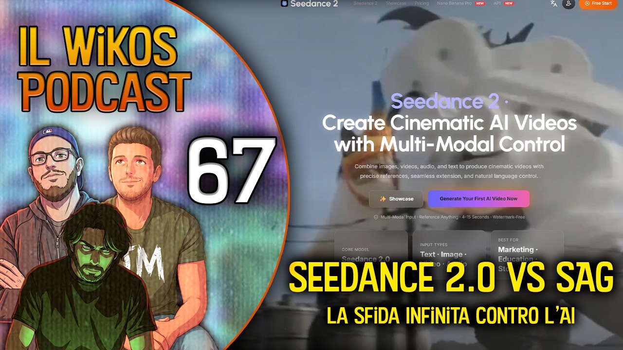 Seedance 2.0 vs SAG: L'Infinita battaglia contro l'AI | IL WIKOS PODCAST Ep. 67