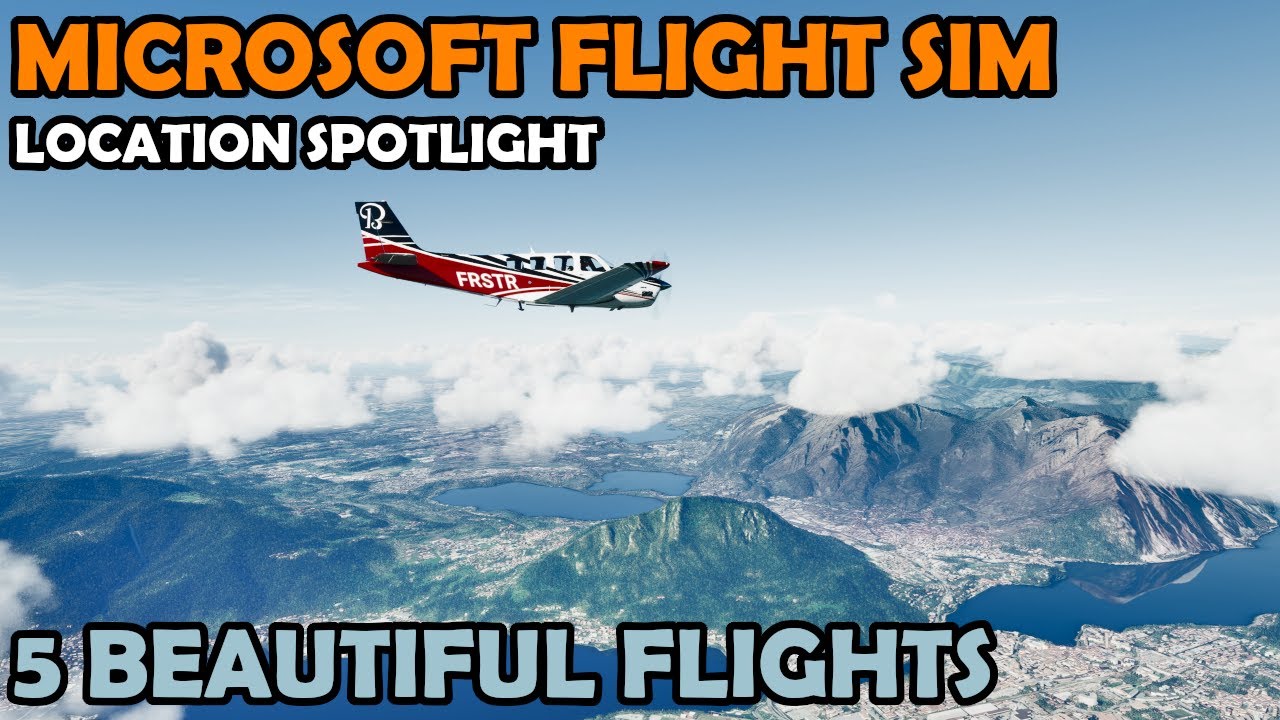 5 Must-See Places to Visit | Microsoft Flight Simulator 4K HDR Cinematic Video