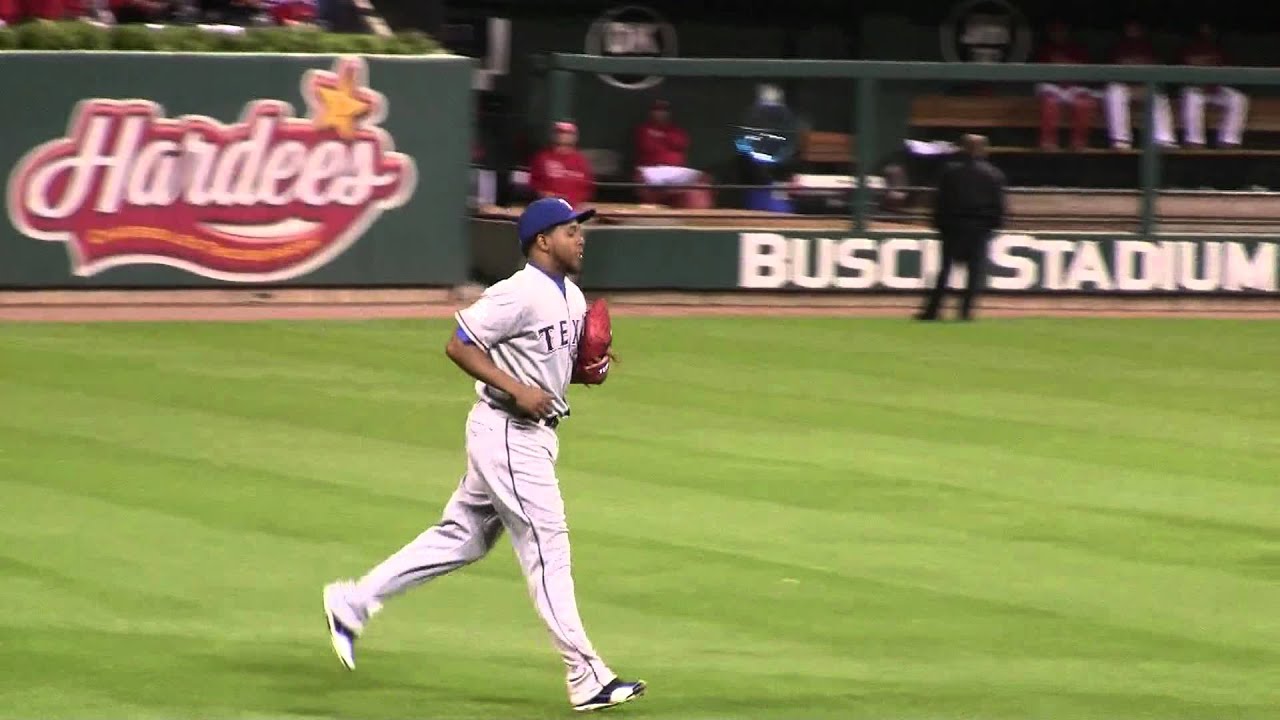 2011 World Series Game 2 Neftali Feliz enters the game from the bullpen for the Texas Rangers