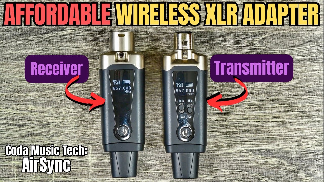 AFFORDABLE WIRELESS XLR Adapter - Coda Music Tech 