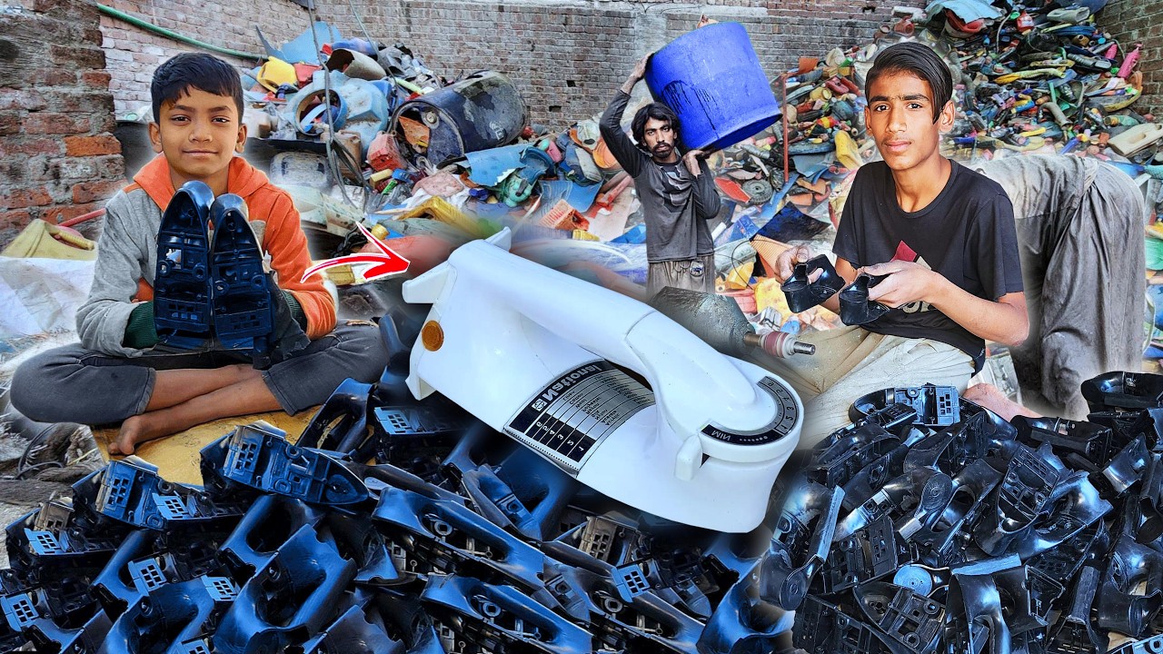 Plastic Trash to Electric Iron Handle – Amazing Recycling Transformation!
