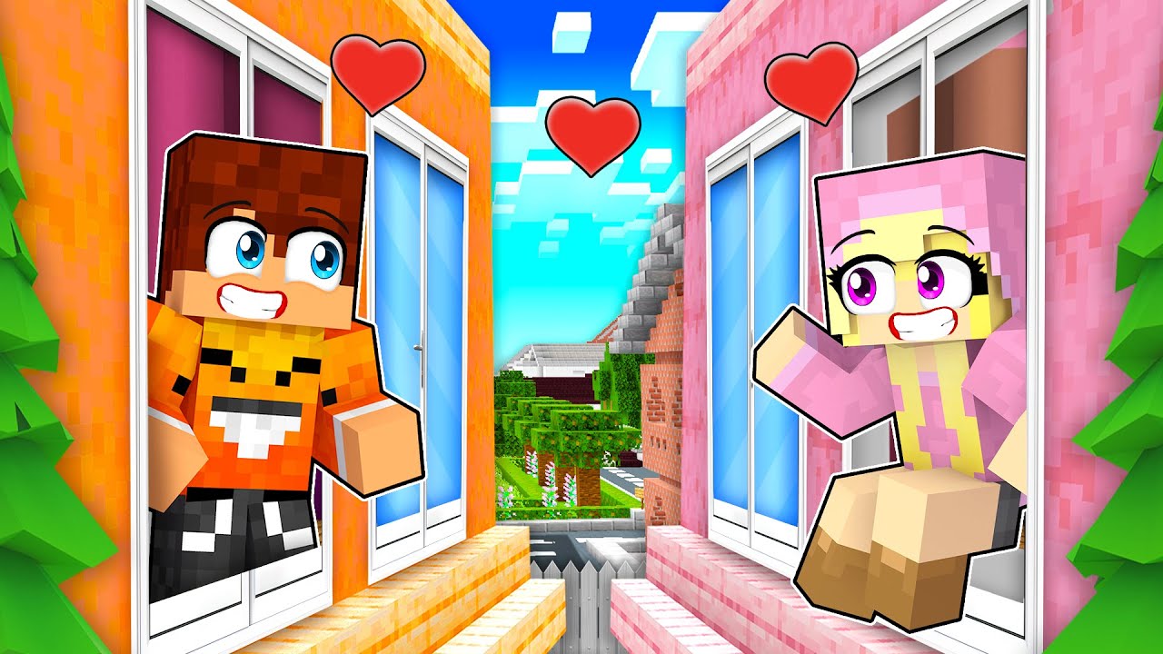 SMILESLOW ZAKOCHAŁ SIĘ w DZIEWCZYNIE z SĄSIEDZTWA i STAŁO SIĘ TO... w Minecraft! ❤️