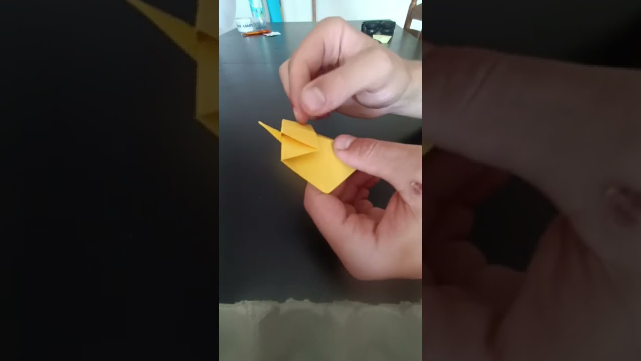 origami poussin