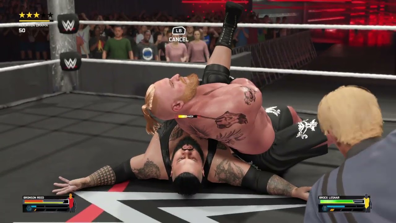 WWE 2K25 Universe Mode - Bronson Reed vs Brock Lesnar